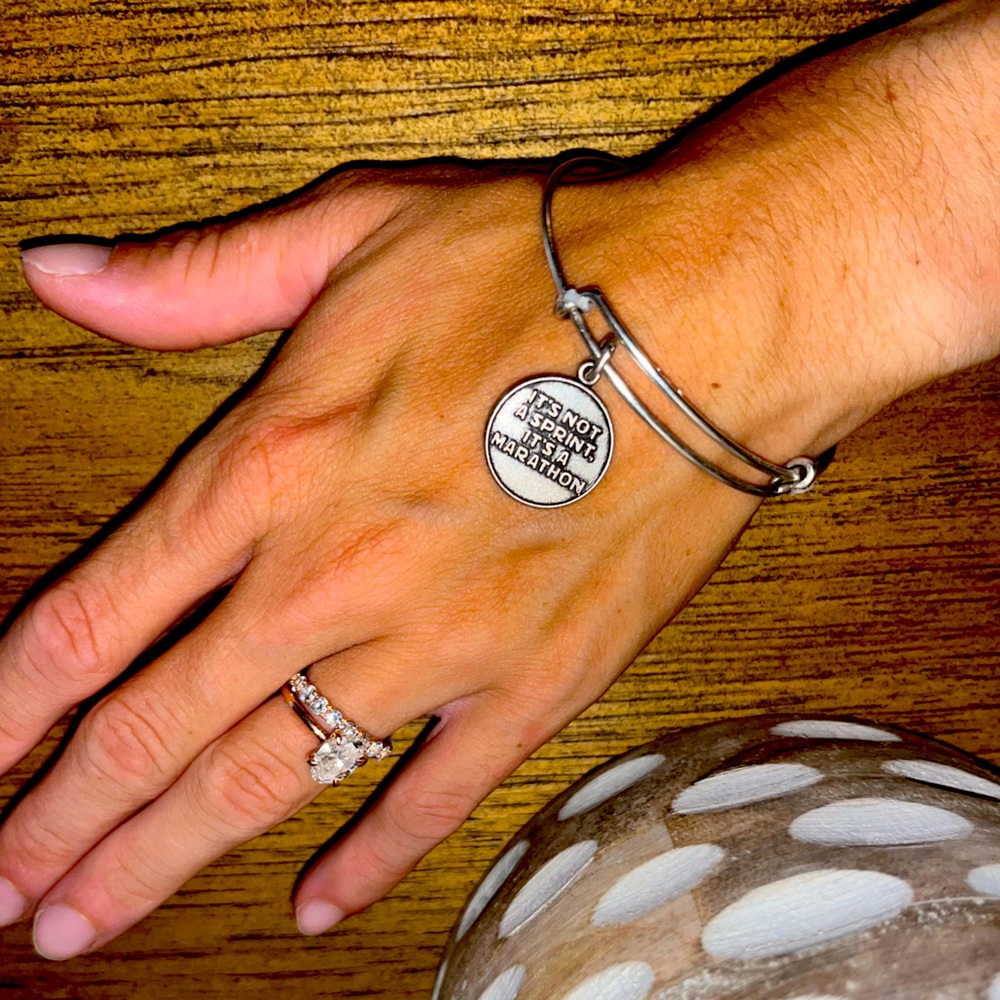 Alex and Ani “It’s not a sprint it’s a marathon” bracelet
